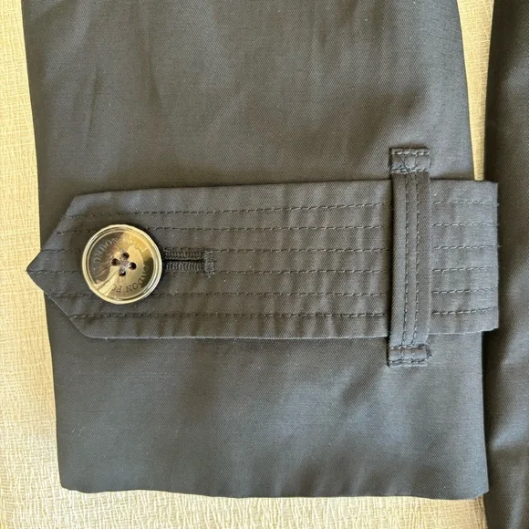 London Fog Women's Black Trench Coat with removable hood size m - Picture 6 of 11